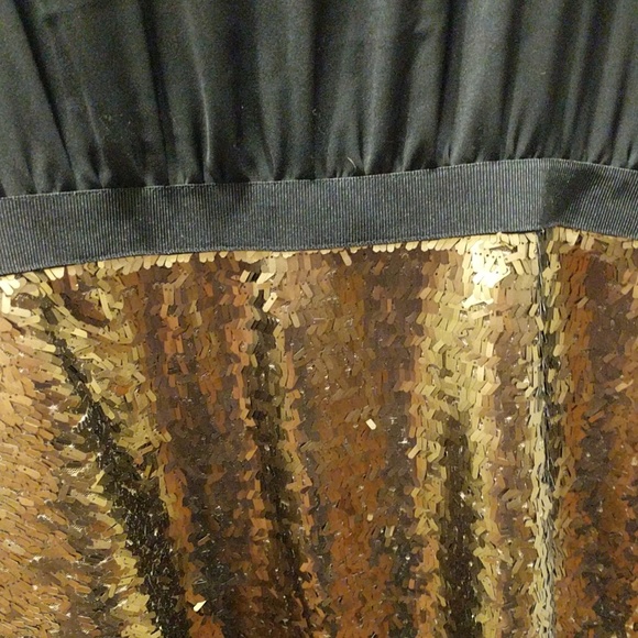 NWT DKNYC dress size 12 white gold black - Picture 7 of 8